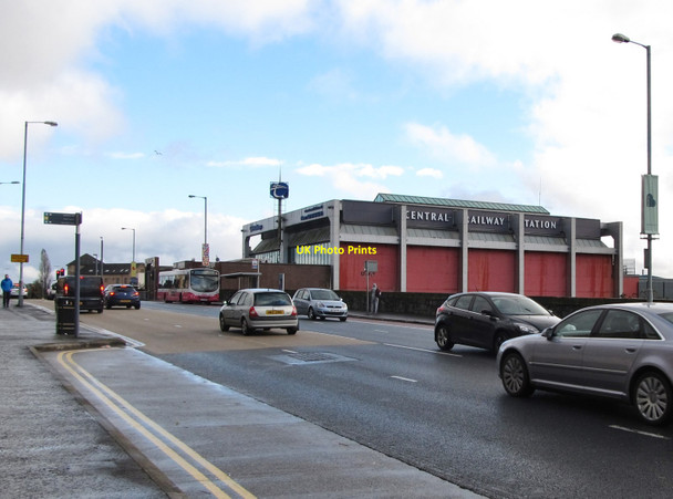 Photo 6"x4" Belfast Central Station from the East Bridge Street Belfast c2014