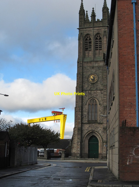 Photo 6"x4" The steeple of St Patrick's CoI Parish Church, Inner East Belfast Belfast c2014