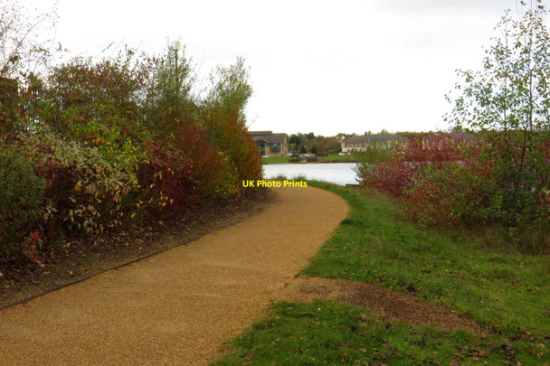 Photo 6"x4" Circular Walk around Furzton Lake Milton Keynes c2014 P1