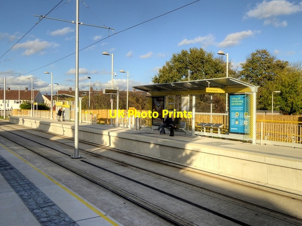 Photo 6"x4" Manchester Airport Line, Wythenshawe Park Metrolink Stop Sale c2014