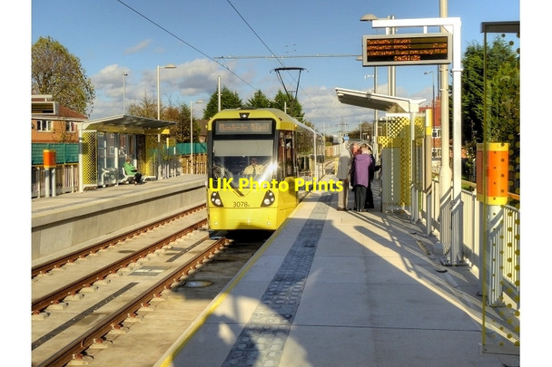 Photo 6"x4" Metrolink Manchester Airport Line, Northern Moor Tram Stop Sale c2014