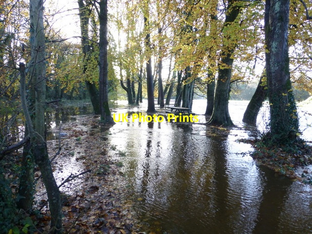 Photo 6"x4" Flooding, Cranny picnic area Omagh c2014