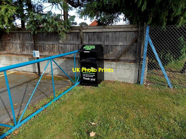 Photo 6"x4" Recycle shoes here, Wem Wem c2014