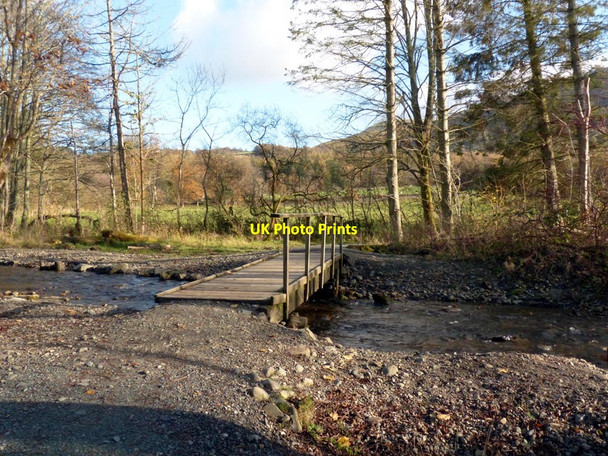 Photo 6"x4" Foot bridge on the Roe Deer Walk Keswick\/NY2623 c2014