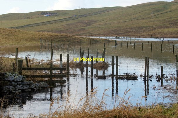 Photo 6"x4" Floods on Norwick Meadows Kirkaton c2014