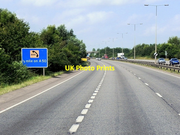 Photo 6"x4" Westbound A50 near Aston-on-Trent Aston-on-Trent c2014