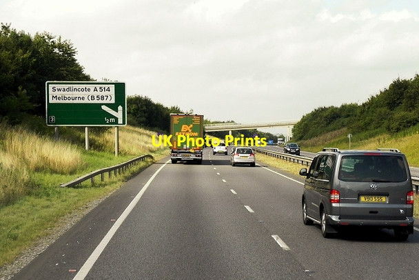 Photo 6"x4" Westbound A50 near Chellaston Weston-on-Trent c2014