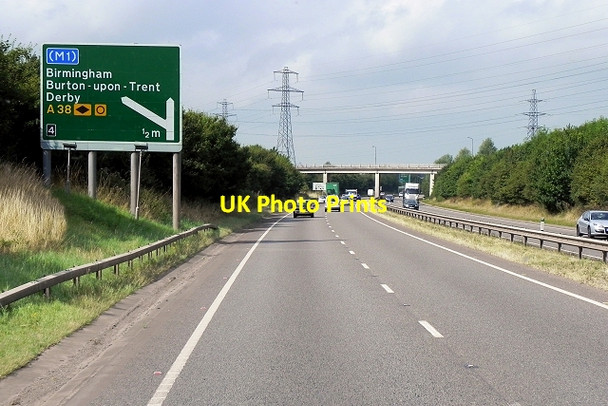 Photo 6"x4" Westbound A50 near Findern Findern c2014