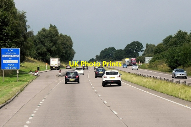 Photo 6"x4" Layby on Westbound A50 West Broughton c2014