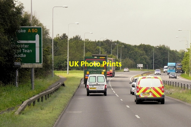 Photo 6"x4" Westbound A50 near Uttoxeter Uttoxeter c2014