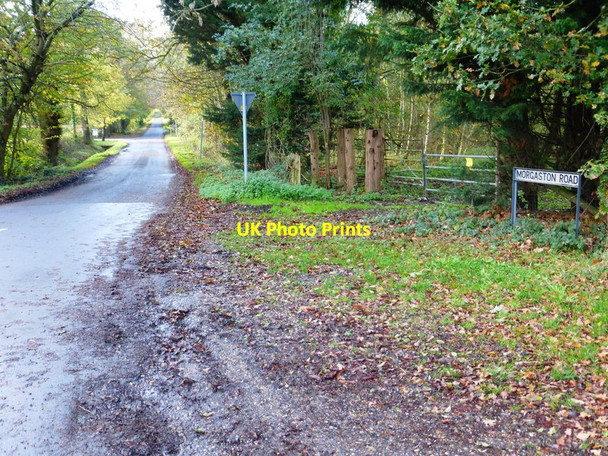 Photo 6"x4" Looking along Morgaston Road from the east Cufaude c2014
