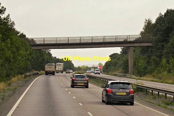 Photo 6"x4" Footbridge Over the A50 Lower Tean c2014
