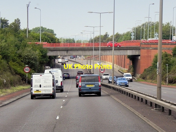 Photo 6"x4" Bridge (A5007)  over Uttoxeter Road Florence c2014