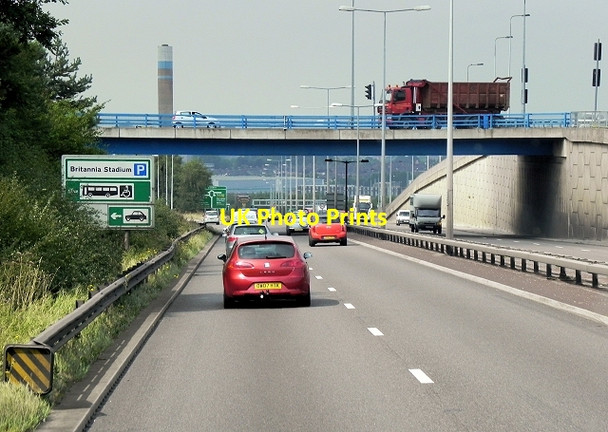 Photo 6"x4" A50 near Britannia Stadium, Stoke-on-Trent Heron Cross c2014