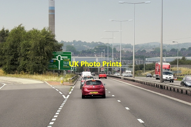 Photo 6"x4" Westbound A50, Stoke-on-Trent Heron Cross c2014