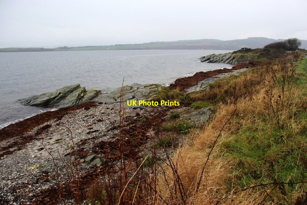 Photo 6"x4" Shoreline at Scarrel Point, Bute St Colmac c2014
