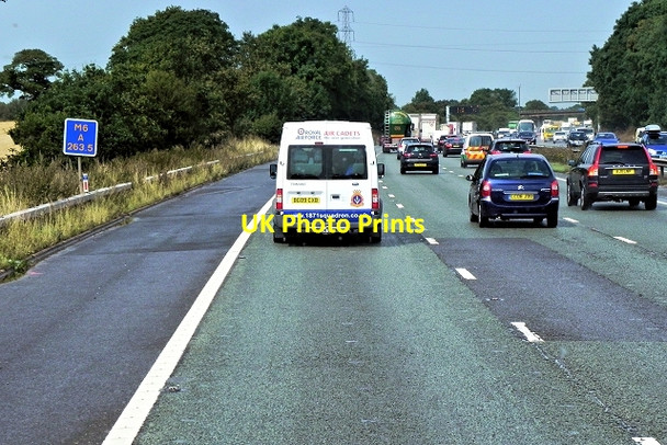 Photo 6"x4" Northbound M6 near Radway Green Alsager c2014