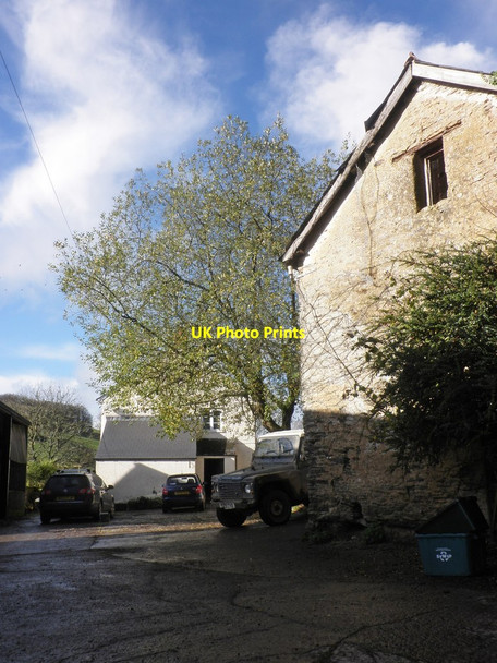 Photo 6"x4" Lower Brown Farmyard Huish Champflower c2014