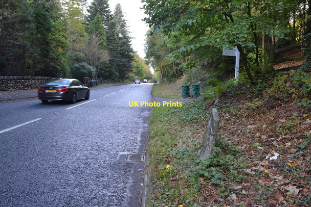 Photo 6"x4" Old Milestone Betws-y-Coed c2014