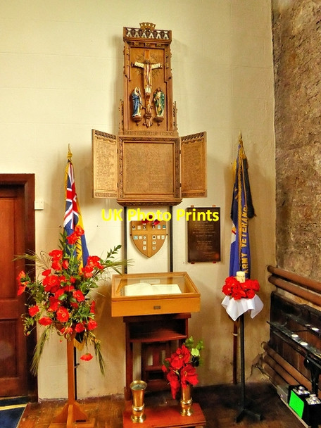 Photo 6"x4" War Memorial Inside St Thomas' Church Radcliffe\/SD7807 c2014