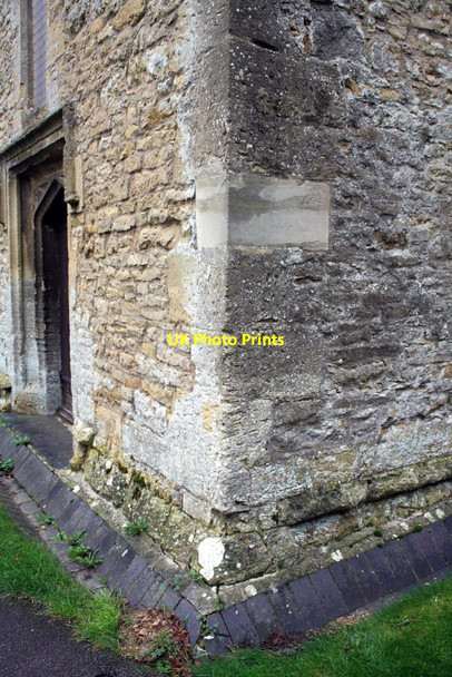 Photo 6"x4" SW angle of St Mary's Church Tower Charlbury c2014