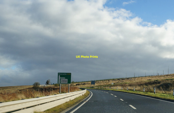 Photo 6"x4" The A68 towards the English Border Whitelee\/NT7105 c2014