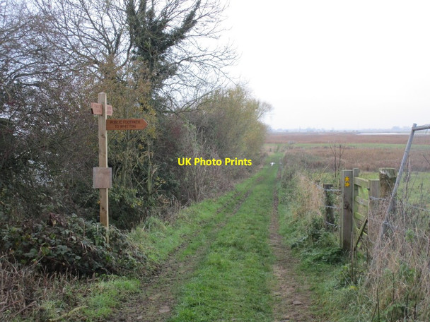 Photo 6"x4" New paths Alkborough c2014