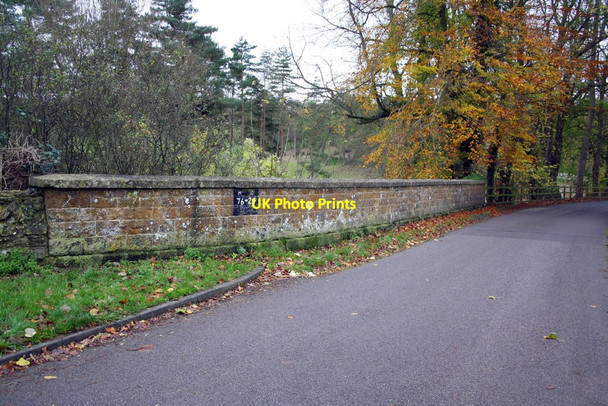 Photo 6"x4" Railway bridge 76m-24ch for road to Cornbury House Charlbury c2014
