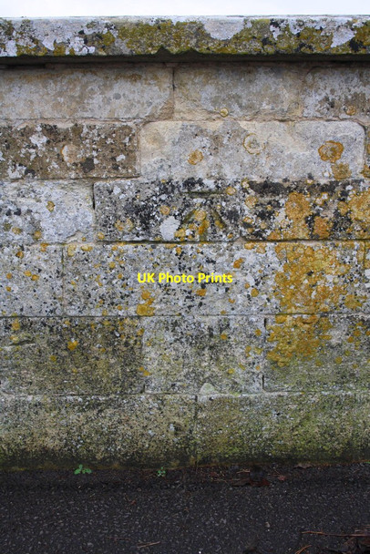 Photo 6"x4" Benchmark on bridge over River Evenlode Charlbury c2014