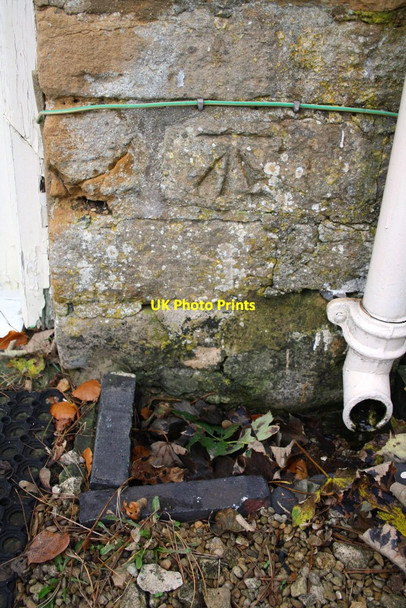 Photo 6"x4" Benchmark on Charlbury Pre-School Charlbury c2014