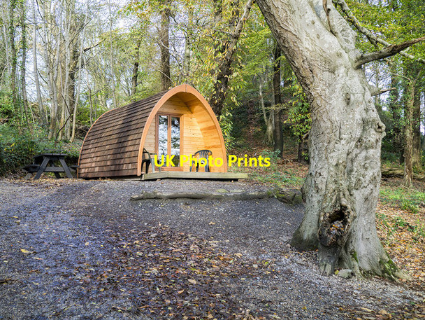 Photo 6"x4" Camping pod, Castle Ward Strangford\/J5849 c2014