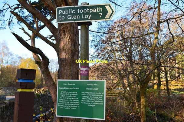 Photo 6"x4" Footpath signs, Fassfern Fassfern\/An Fasadh Fearna c2014