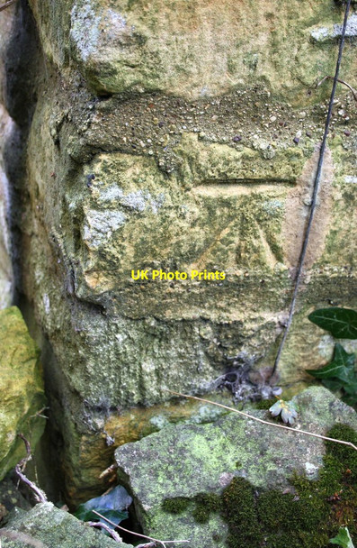 Photo 6"x4" Benchmark on 'Brook Cottage' Charlbury c2014
