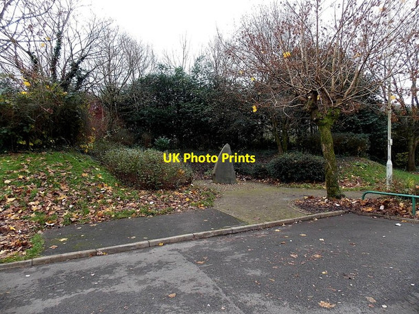 Photo 6"x4" Wilfred Owen memorial stone in Pontypridd Pontypridd\/ST0789 c2014
