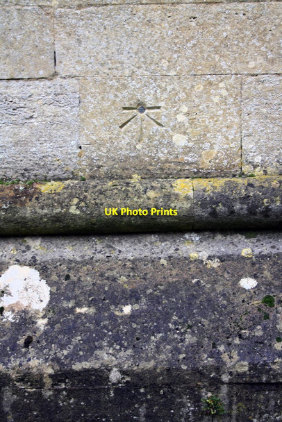 Photo 6"x4" Benchmark on St Mary's Church Chipping Norton c2014