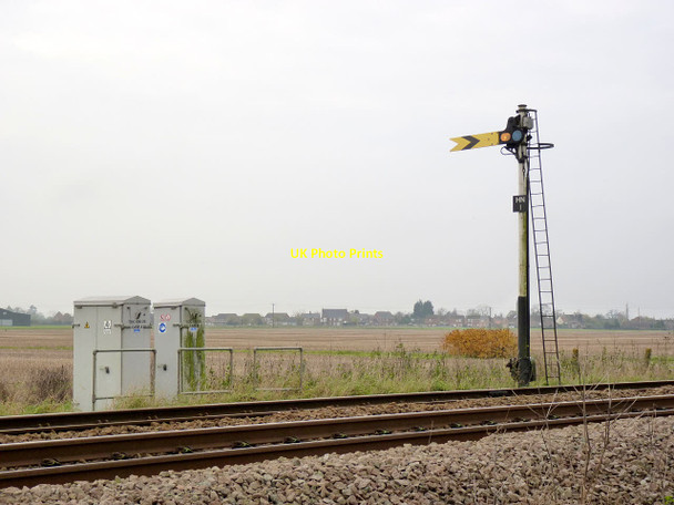 Photo 6"x4" Heckington Up distant signal Great Hale c2014