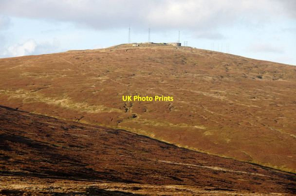 Photo 6"x4" Saxa Vord from the slopes of Sothers Field Kirkaton c2014