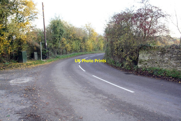 Photo 6"x4" Bend in B4026 SE of Spelsbury Charlbury c2014