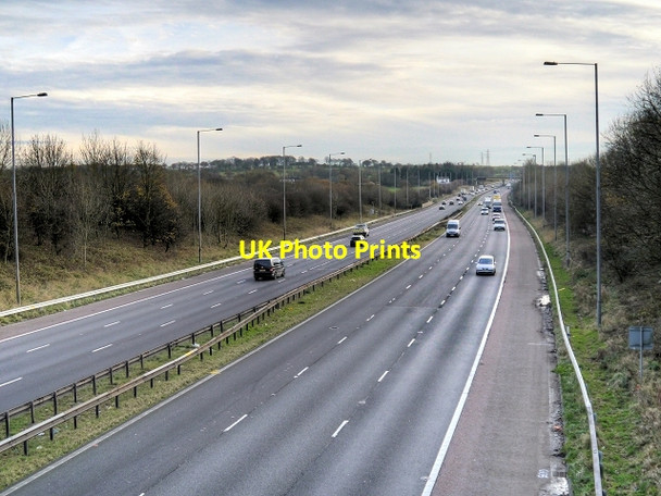 Photo 6"x4" M6 Southbound Euxton c2014