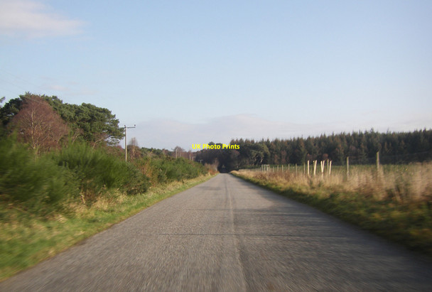 Photo 6"x4" Road running alongside Lochloy Wood Kingsteps c2014