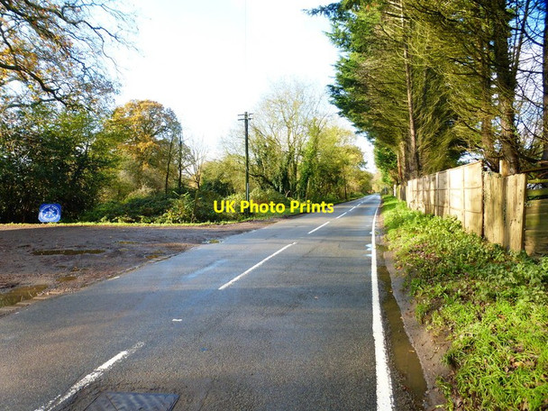 Photo 6"x4" Windlesham Road with footpath on left Brick Hill\/SU9564 c2014
