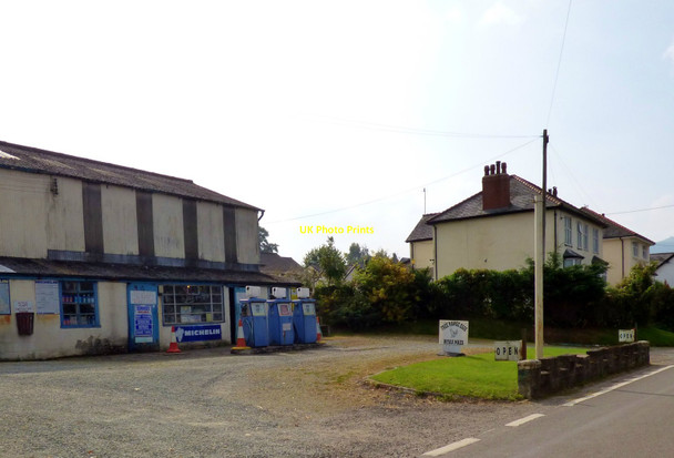 Photo 6"x4" Garage forecourt, Penybontfawr Penygarnedd c2014