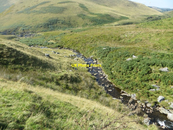 Photo 6"x4" Downstream Afon Ystwyth Esgair Elan c2014