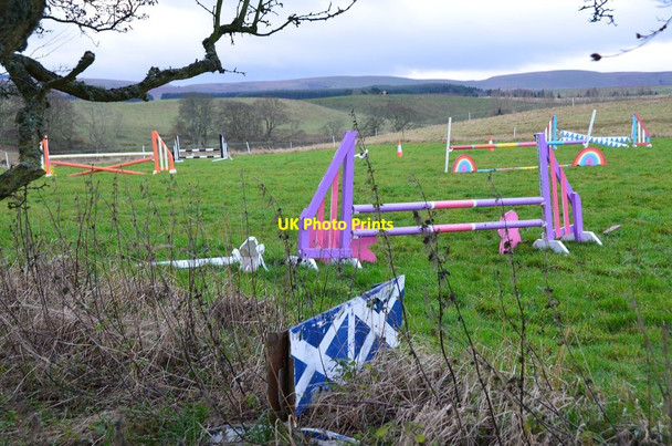 Photo 6"x4" Jumps at Temple Farm Temple\/NT3158 c2014