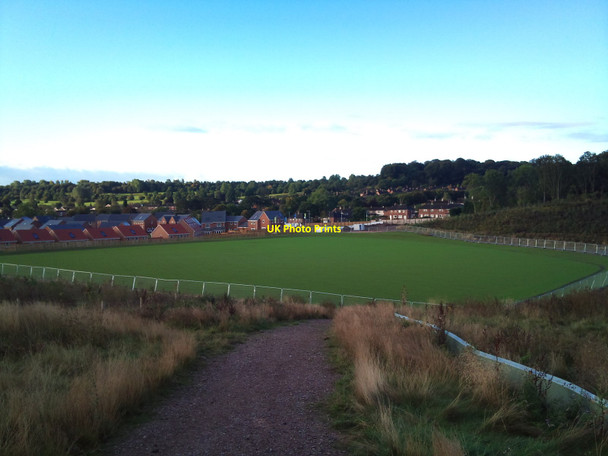 Photo 6"x4" New playing field behind new housing estate in Silverdale Silverdale\/SJ8146 c2011