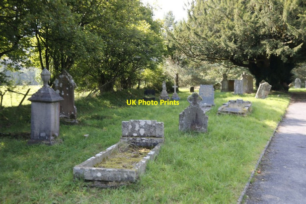 Photo 6"x4" Churchyard by the Path Nant-y-Bai c2014