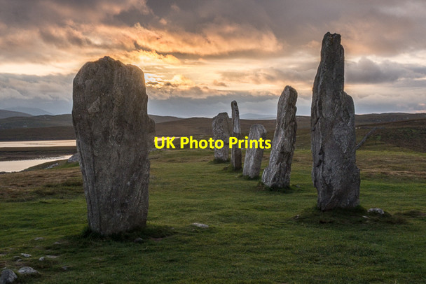 Photo 6"x4" Near sunset at the Calanais Standing stones Calanais c2014