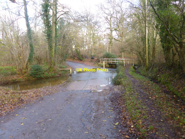 Photo 6"x4" Canterton, ford & footbridge Upper Canterton c2014