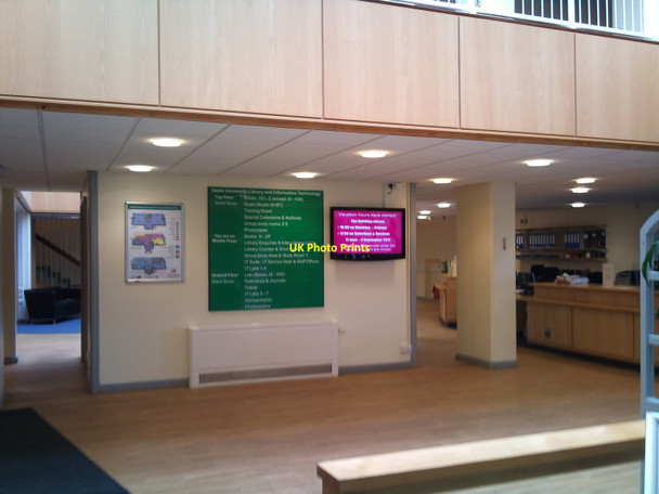 Photo 6"x4" Foyer of Keele University Library Hawthorns\/SJ8045 c2011