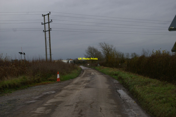 Photo 6"x4" Lane south from Oddington Crossing Oddington c2014